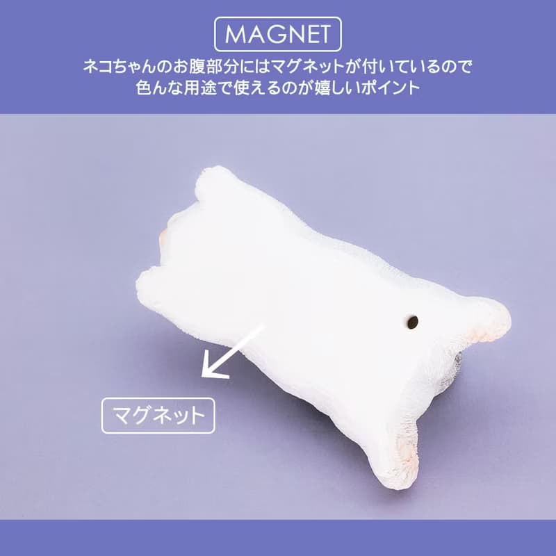 動物泡麵蓋擺飾附磁鐵 / 灰色虎斑貓款 / 母親節  生日禮物