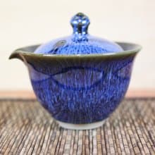 【送禮好物】湛海 天目釉蓋碗 蓋杯 鶯歌名家葉敏祥作品