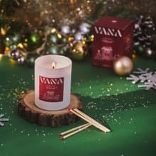 聖誕限定香氛壁爐蠟燭200g - 肉桂香料調