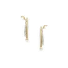獨特雙色珍珠耳夾 925銀厚鍍18K金 Intrepide Pearl Ear Clip