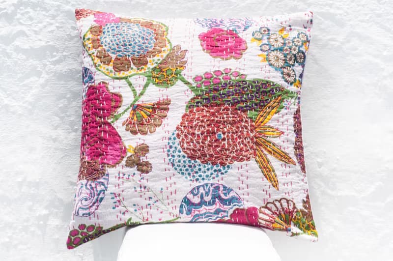 花朵刺繡抱枕套 純棉抱枕套 民族風抱枕套-法式風 浪漫花朵森林