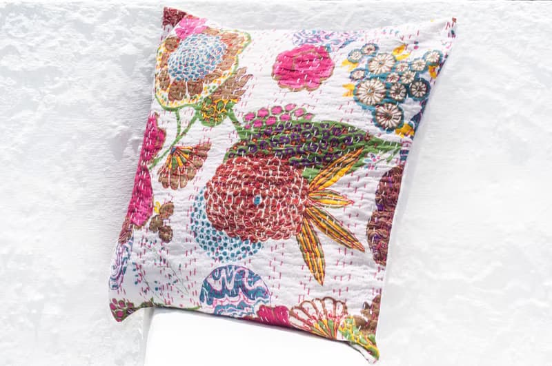 花朵刺繡抱枕套 純棉抱枕套 民族風抱枕套-法式風 浪漫花朵森林