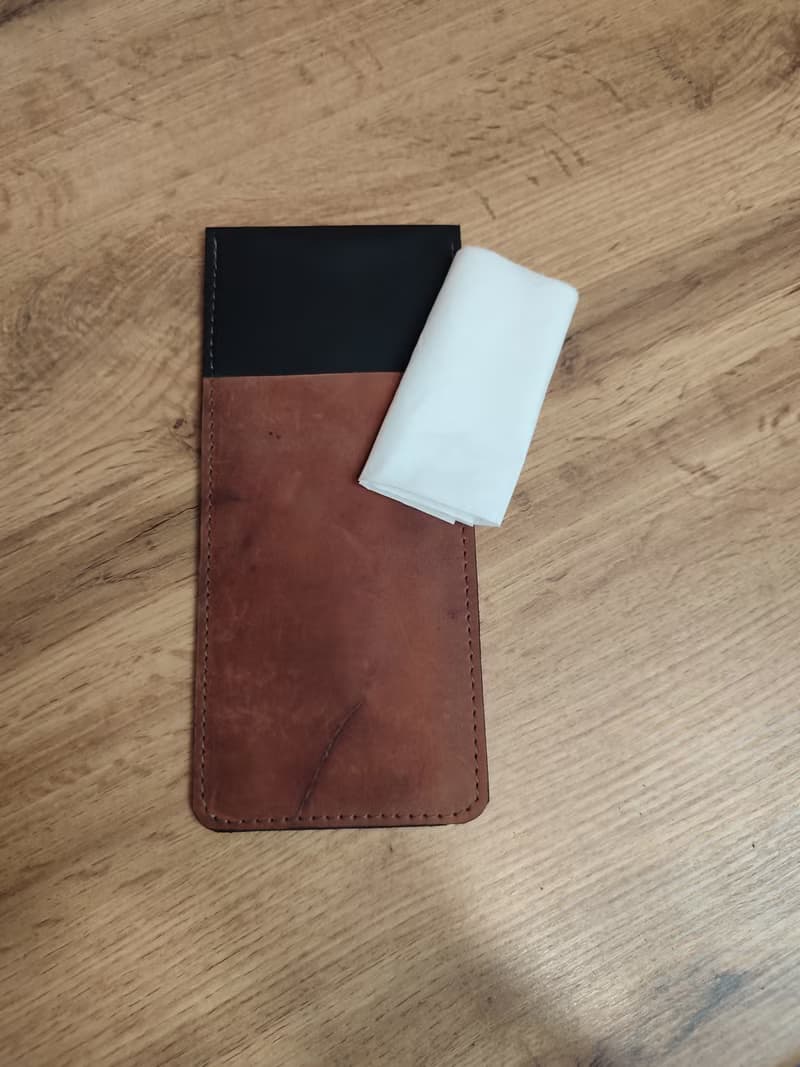 手工製作的竹製餐具皮革餐具架 環保可重複使用