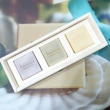 PUREGEMS。紫礦泥。 綠艾草。左手香  。手工皂 三入禮盒