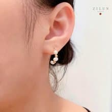 │輕奢│人魚舞會 • 巴洛克珍珠 • 耳勾 • 14K注金 珍珠耳環