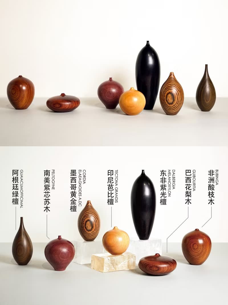 平安喜樂小花瓶禮盒生日禮物擺件檀木花瓶客廳裝飾手工高檔禮物
