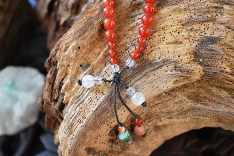 美しい色合い★カーネリアン ビーズ ブレスレット bb006