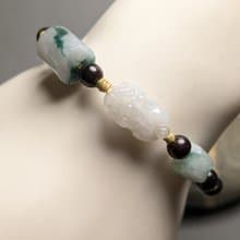 -轉念成福- 天然緬甸翡翠貔貅 本命年手鍊 招財守護 心念守玉 08