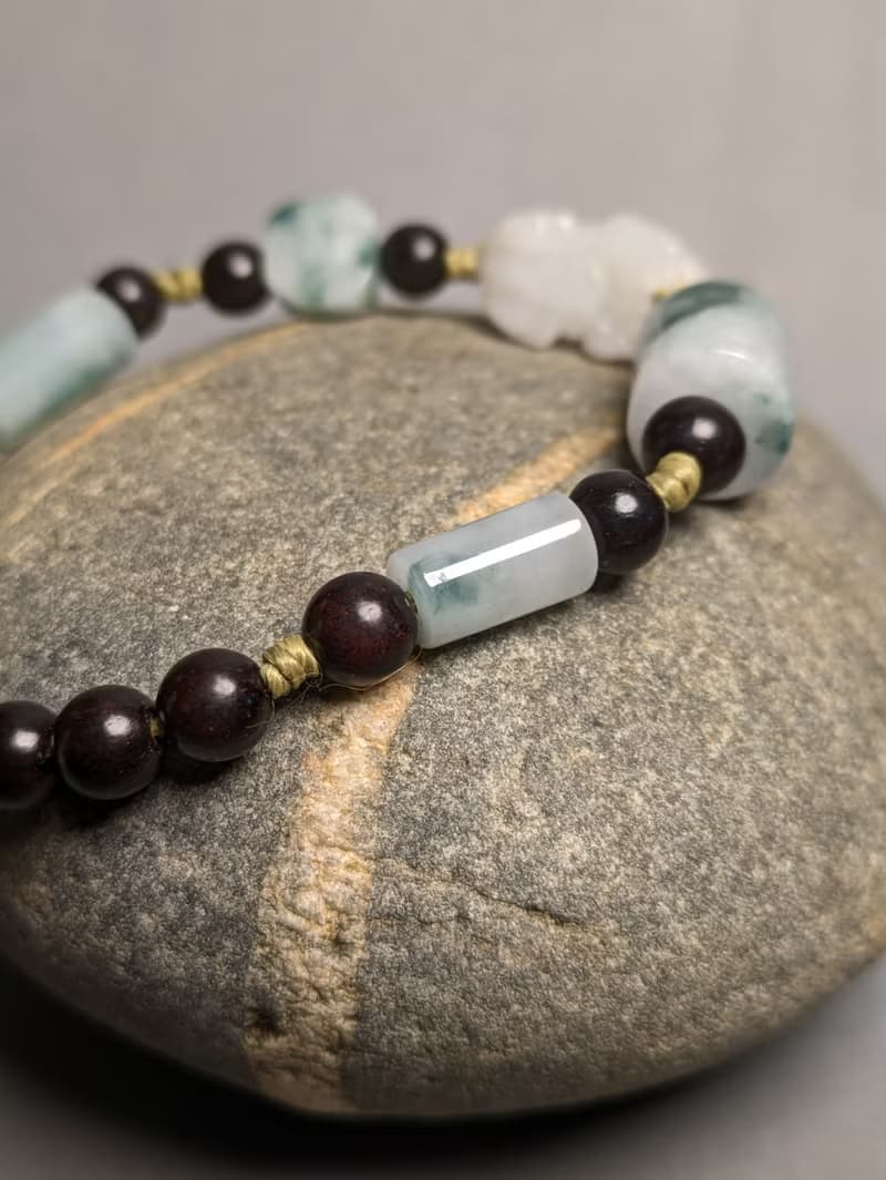 -轉念成福- 天然緬甸翡翠貔貅 本命年手鍊 招財守護 心念守玉 08