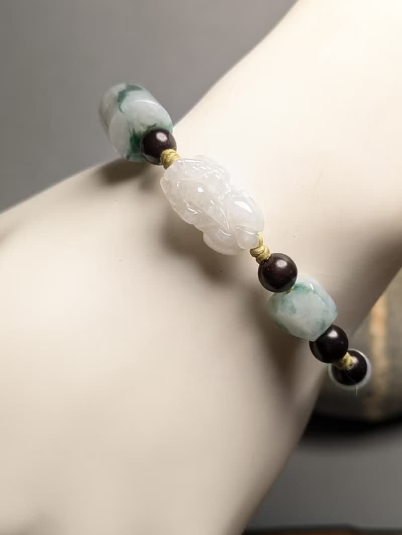 -轉念成福- 天然緬甸翡翠貔貅 本命年手鍊 招財守護 心念守玉 08