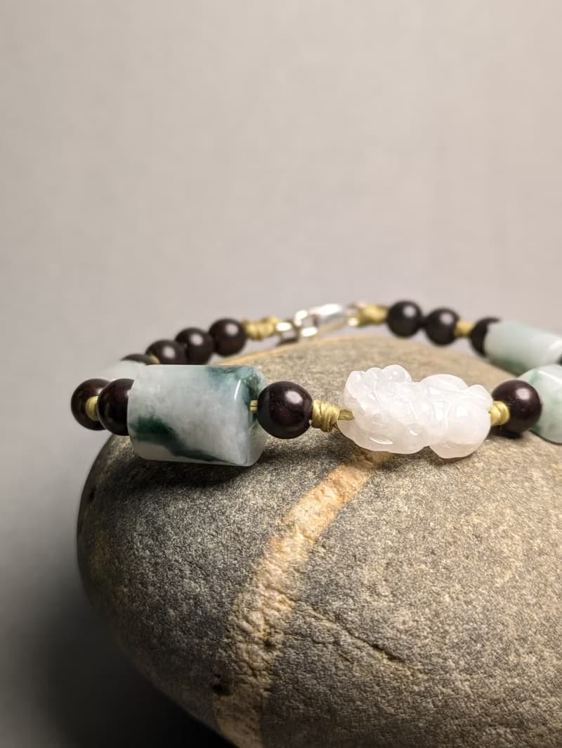 -轉念成福- 天然緬甸翡翠貔貅 本命年手鍊 招財守護 心念守玉 08