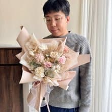 綿綿 永生花束 情人節花束 求婚