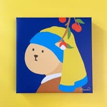 荔枝耳環的少女無框畫