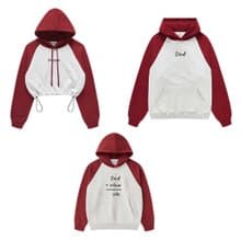 (免費刻字) Dad+Mom=Me 潮牌撞色親子裝/連帽大學tee