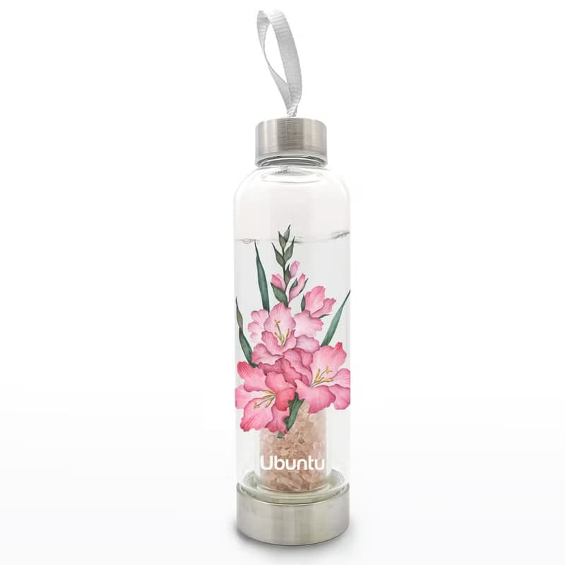 UBUNTU 水晶水瓶 | 幸運之花 | 粉色劍蘭 | 讓水回到 最原始的狀