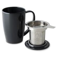 【節日送禮】美國FORLIFE圓滑/ 濾網泡茶杯組-炭黑