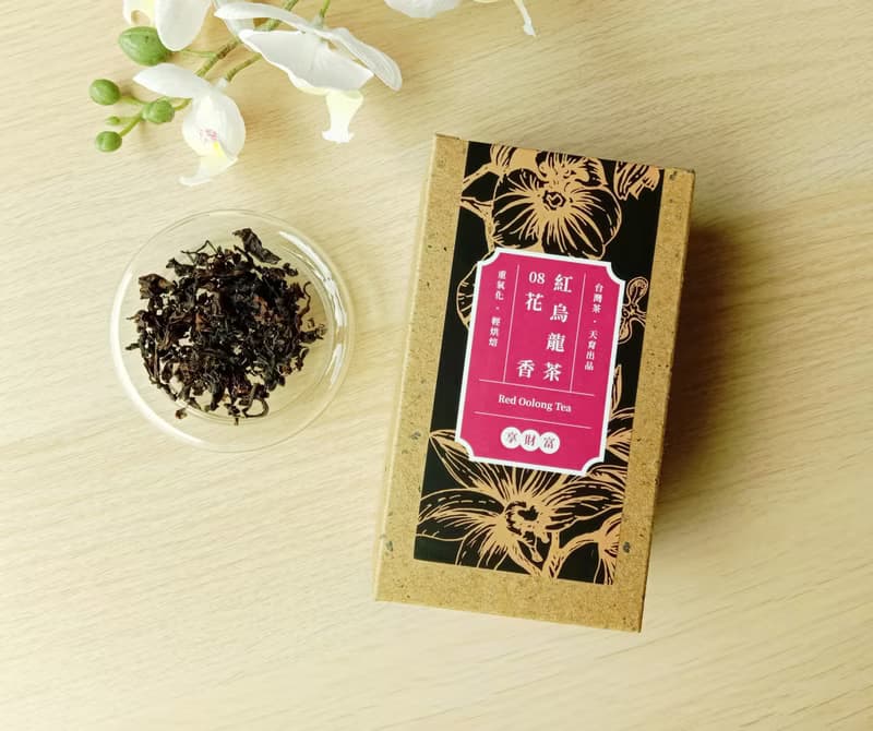 花香紅烏龍茶(武夷)_無毒生態茶 茶葉再生紙盒友善包裝 散茶