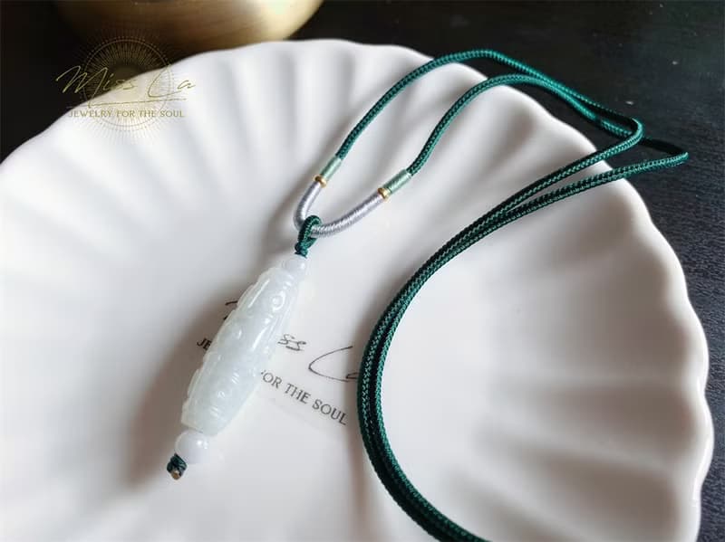 天然緬甸玉翡翠 九眼天珠 項鍊 禮物 天然石 免除一切災厄