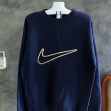 Vintage 90s Nike Big Swoosh Pullover Sweatshirt