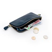 手工植鞣皮革-L拉鍊長夾 leather wallet