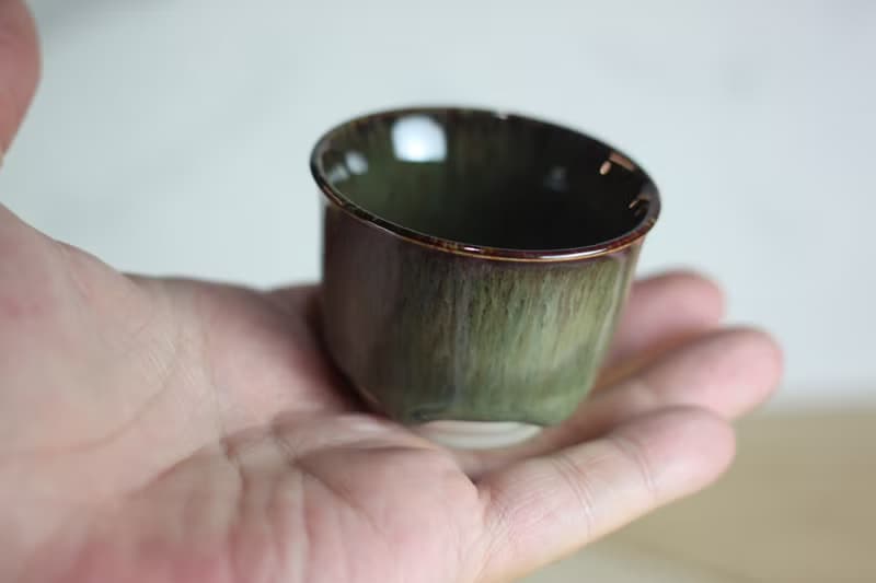 【送禮好物】60ml 天目釉 日式手工小茶杯 葉政豪作品