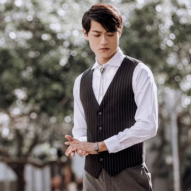 幾何三角形 保羅領帶 Bolo Tie 領繩項鍊 金屬繩領帶 長項鍊