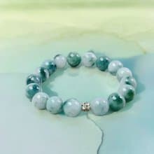 飄花翡翠手珠手鍊 | 天然緬甸玉A貨翡翠 | 送禮