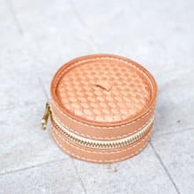 皮革蒸籠零錢包