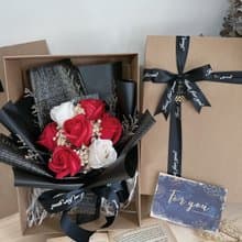 香皂花束 玫瑰花 香皂玫瑰 禮盒 花束 乾燥花 乾燥花束 情人節
