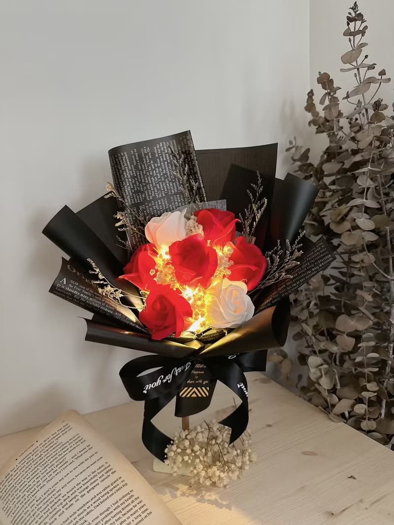 香皂花束 玫瑰花 香皂玫瑰 禮盒 花束 乾燥花 乾燥花束 情人節