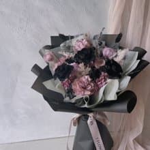 情人節花束/深情黑玫瑰永生花束