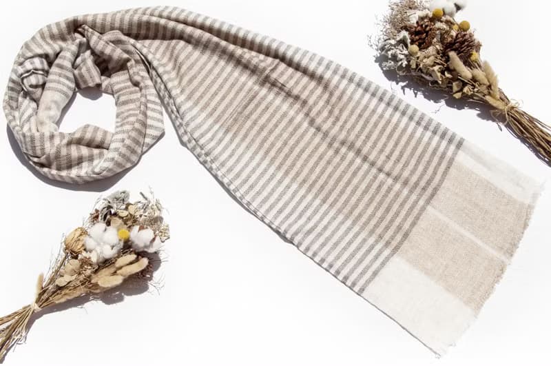 喀什米爾Cashmere 針織圍巾 純羊毛圍巾 手織圍巾 編織圍巾-芬蘭