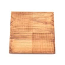 天然柚木方型托盤/餐盤XL號-條紋款│29CM不上漆原木製 露營野餐