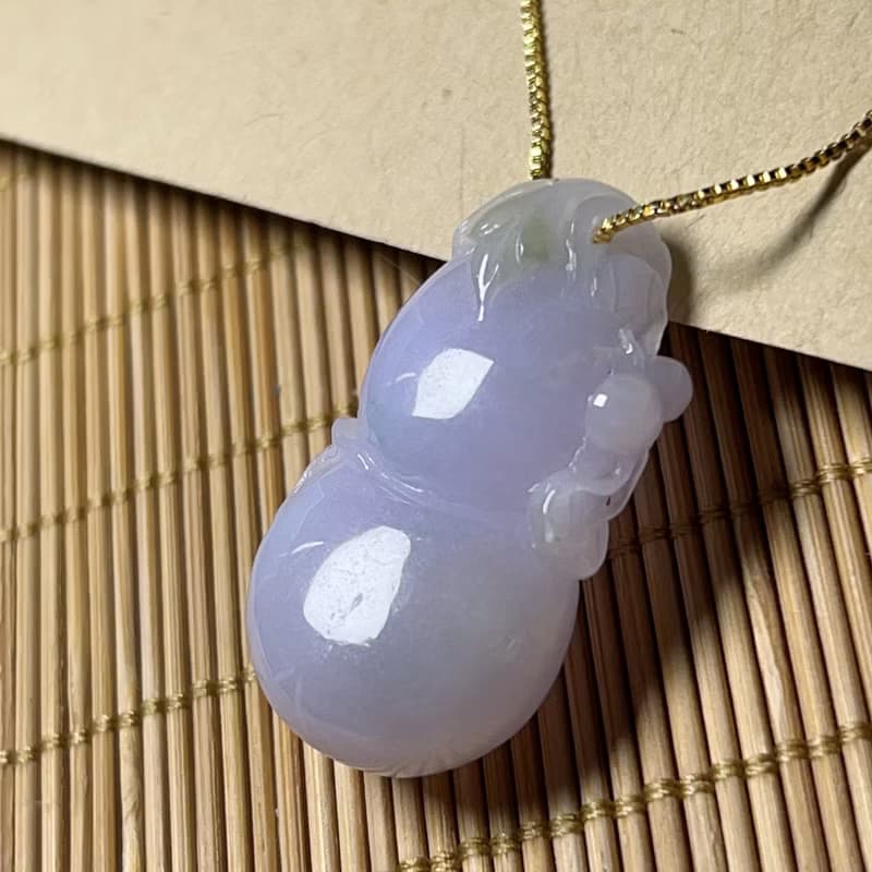【福祿】紫羅蘭翡翠葫蘆 | 天然緬甸A貨翡翠 | 送禮