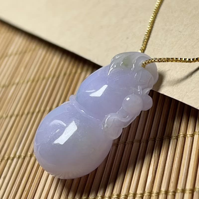 【福祿】紫羅蘭翡翠葫蘆 | 天然緬甸A貨翡翠 | 送禮