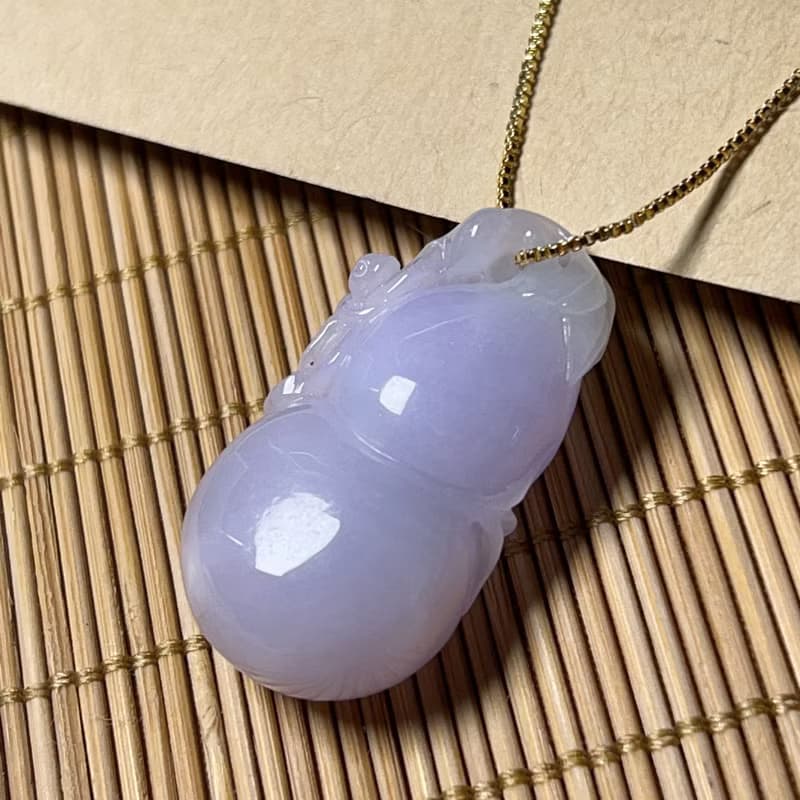 【福祿】紫羅蘭翡翠葫蘆 | 天然緬甸A貨翡翠 | 送禮