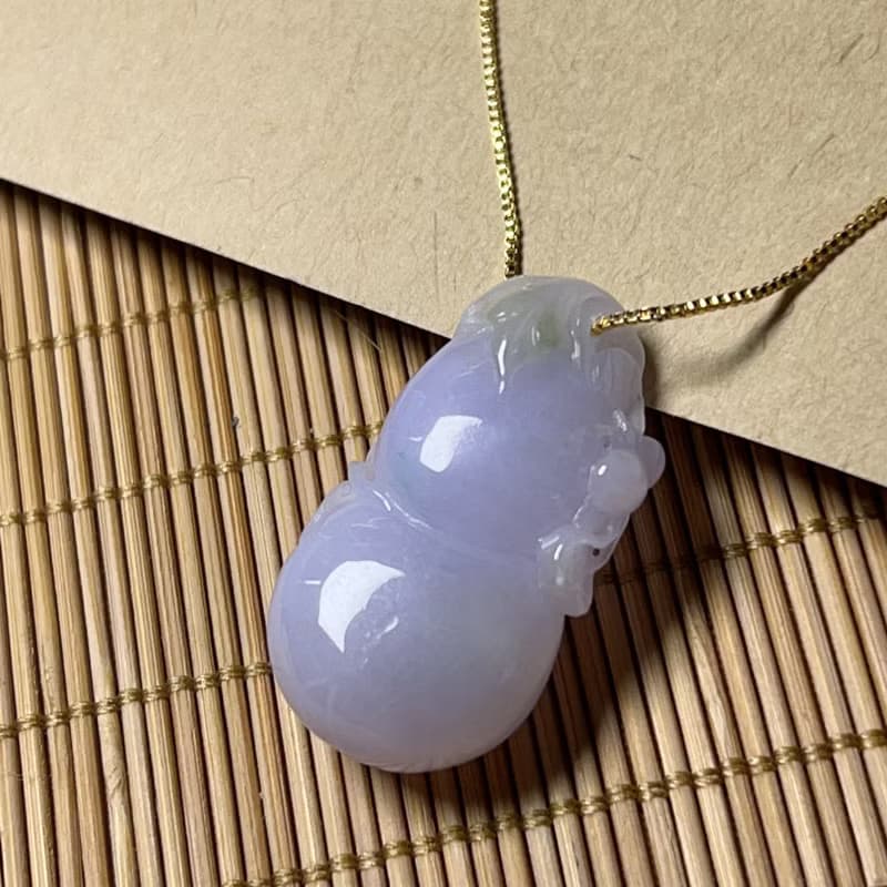 【福祿】紫羅蘭翡翠葫蘆 | 天然緬甸A貨翡翠 | 送禮