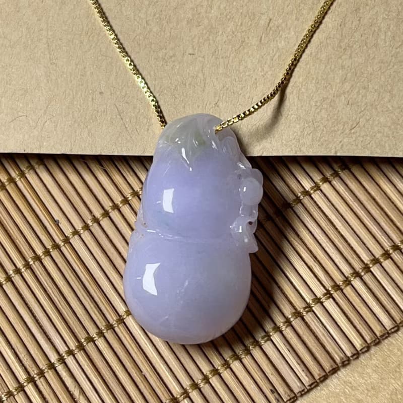 【福祿】紫羅蘭翡翠葫蘆 | 天然緬甸A貨翡翠 | 送禮