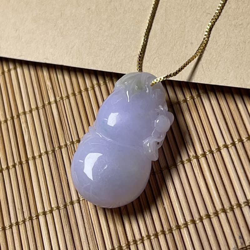 【福祿】紫羅蘭翡翠葫蘆 | 天然緬甸A貨翡翠 | 送禮