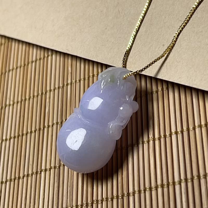 【福祿】紫羅蘭翡翠葫蘆 | 天然緬甸A貨翡翠 | 送禮