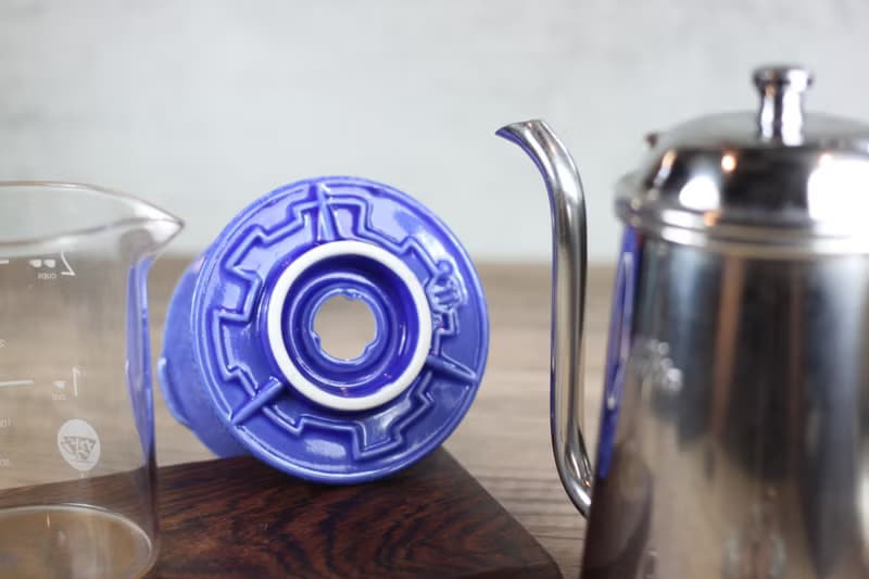 【母親節禮物】琉璃藍 迷宮濾杯 00號咖啡濾杯 單人用 台灣綠工藝