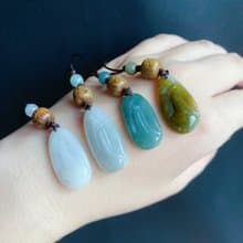 天然緬甸玉 翡翠 禪 悟道 平安健康 包掛 禮物 無相佛 長輩禮