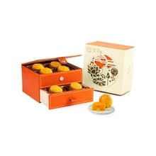 【香港皇玥】流心奶黃月餅禮盒(一盒8入/附提袋)