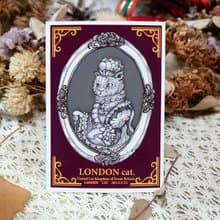 貓咪皇后─日製動物療癒防水貼紙/小卡片/行李箱/筆電