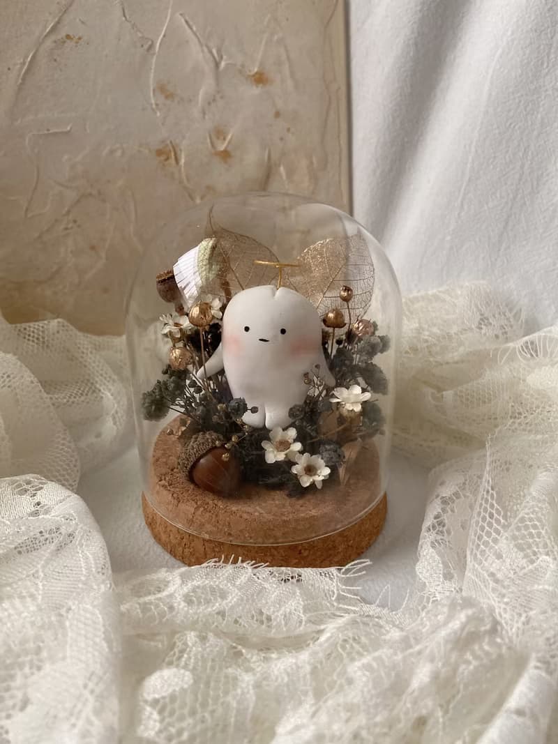 暗黑金 牙仙子玻璃小花盅