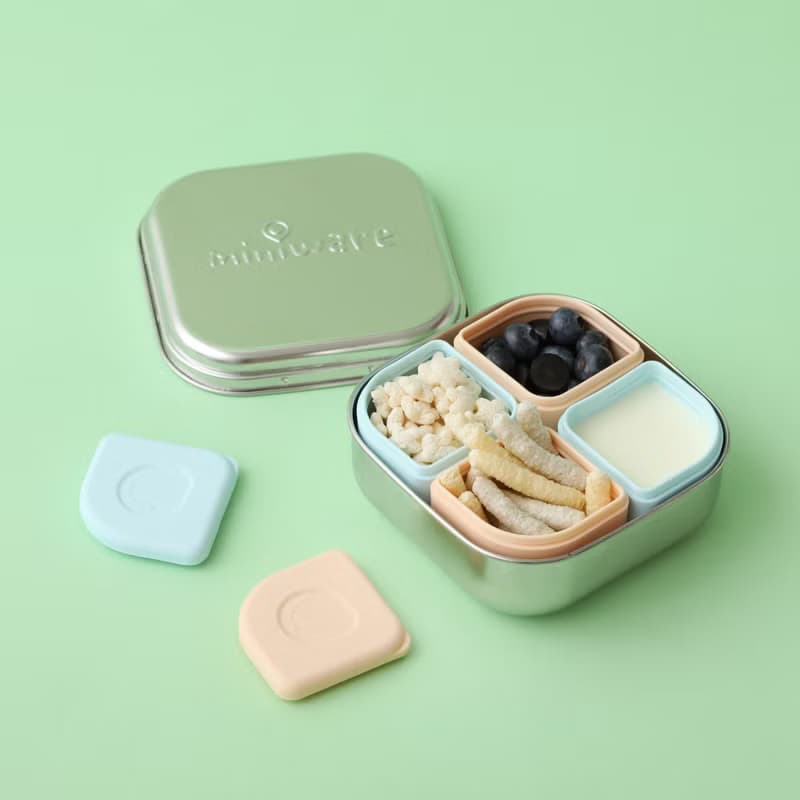 【野餐 / 副食品神器】 防漏矽膠盒兩入組 – 共三色