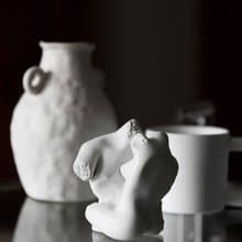 吻   清水泥雕塑 抽象擺設 現代藝術裝飾