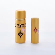 花梨木金色彩繪招財進寶瓶身印章套組