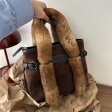 Ferragamo 菲拉格慕 泰迪絨 手柄 手提包