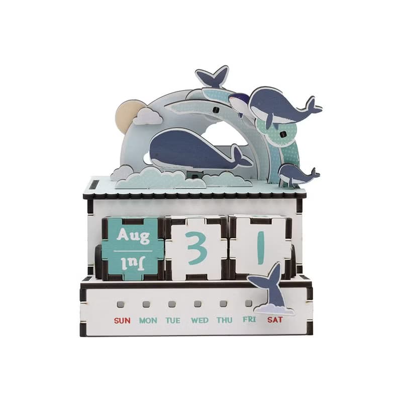 【 DIY手作】搖搖好朋友系列 萬年曆 海洋可愛動物 聖誕禮物